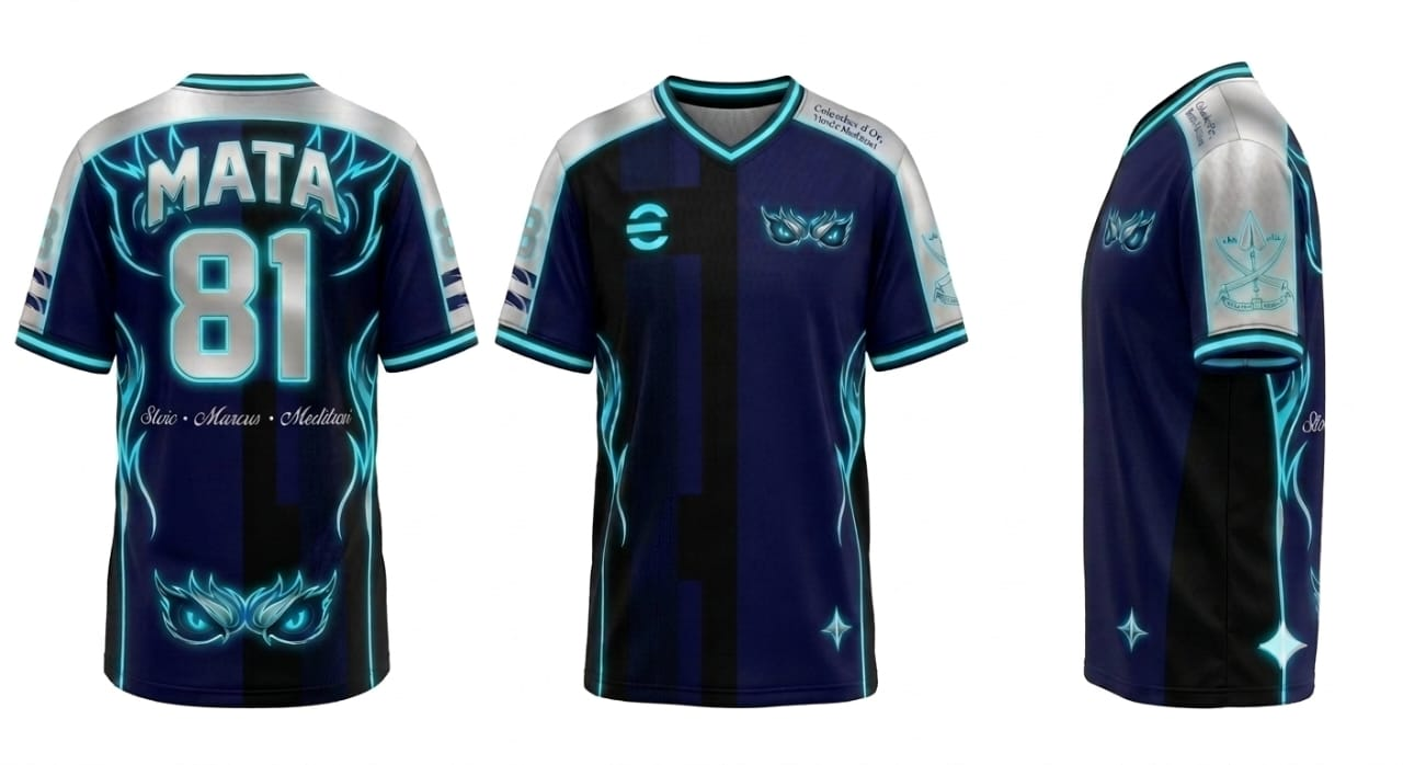 Mata81 official jersey — front, back, and side view